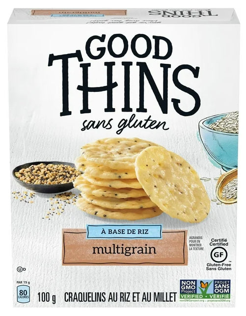 Good Thins, Multigrain, Gluten Free Rice Crackers, 100g