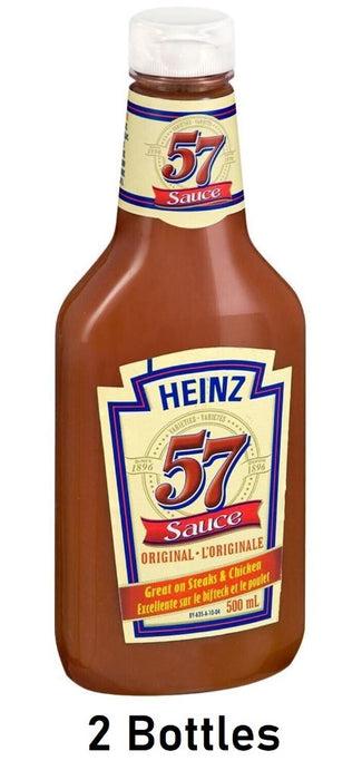 Heinz Original 57 Tangy & Spicy Sauce 500 ml Each 2 Bottles