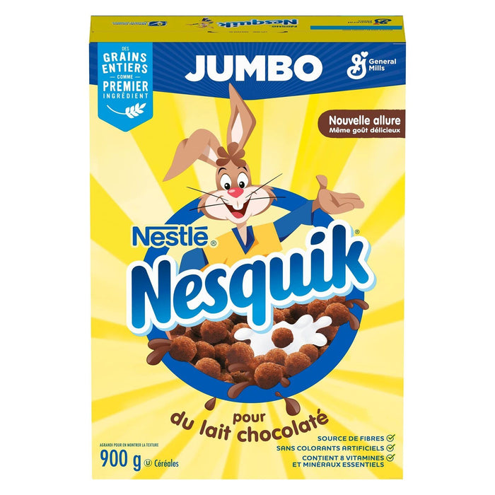 Nesquik Chocolatey Cereal Jumbo Size 900g/32 oz. - CanadaGrocery