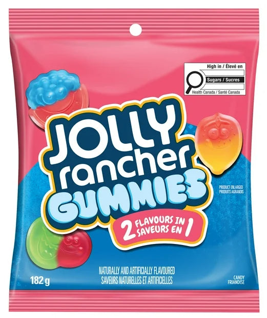 JOLLY RANCHER 2 in 1 Original, Gummy Candy, 182g