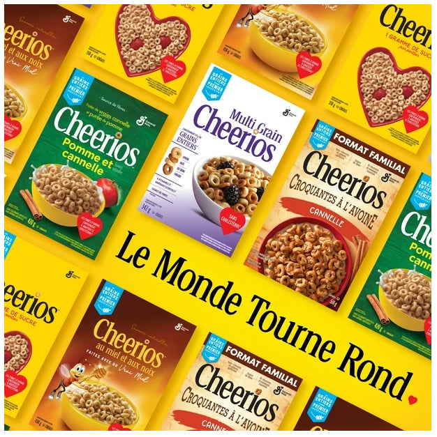 Apple Cinnamon Cheerios Breakfast Cereal, Whole Grains, 420g