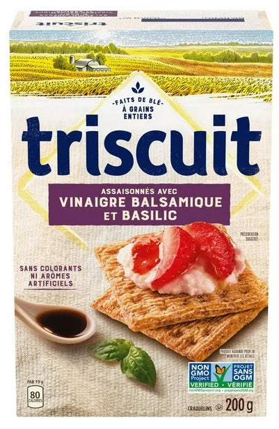 Triscuit Balsamic Vinegar and Basil Crackers, 200g