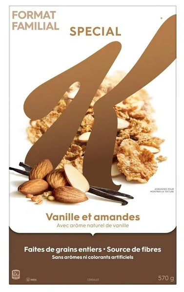 Kellogg's Special K Cereal Vanilla Almond Family Size, 570g