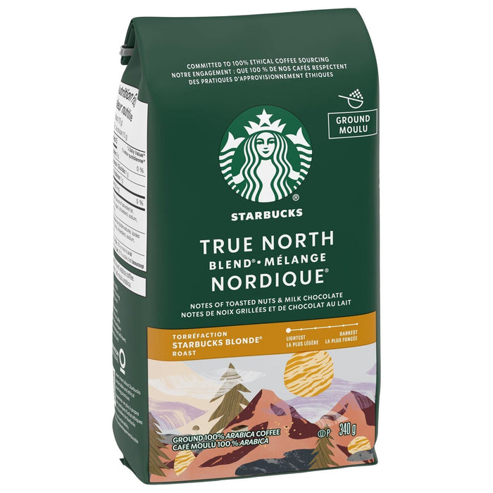 Starbucks True North Blend Blonde Roast Ground Coffee, 340g/12 oz