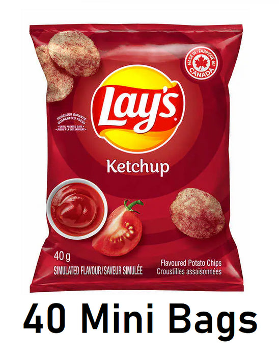 Lays Ketchup Potato Chips 40g Each 4 Mini Bags