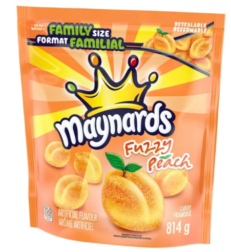 Maynards Fuzzy Peach Gummy Candy, Family Size, 814g