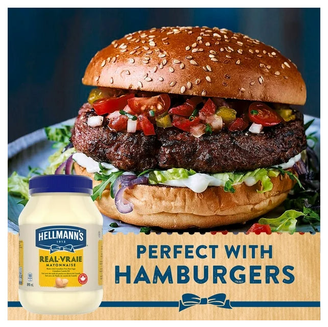 Hellmann's Real Mayonnaise, 890 mL