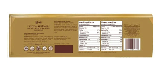 Lindt SWISS CLASSIC Gold Hazelnut Milk Chocolate Bar, 300g