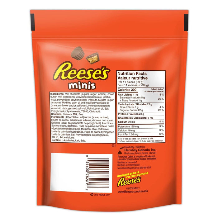 Reese's Chocolate Candy Peanut Butter Cups Minis 400g/14.1oz