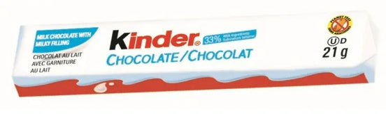 Kinder Milk Chocolate Candy bars with a Milky Filling, 6ct, 126g