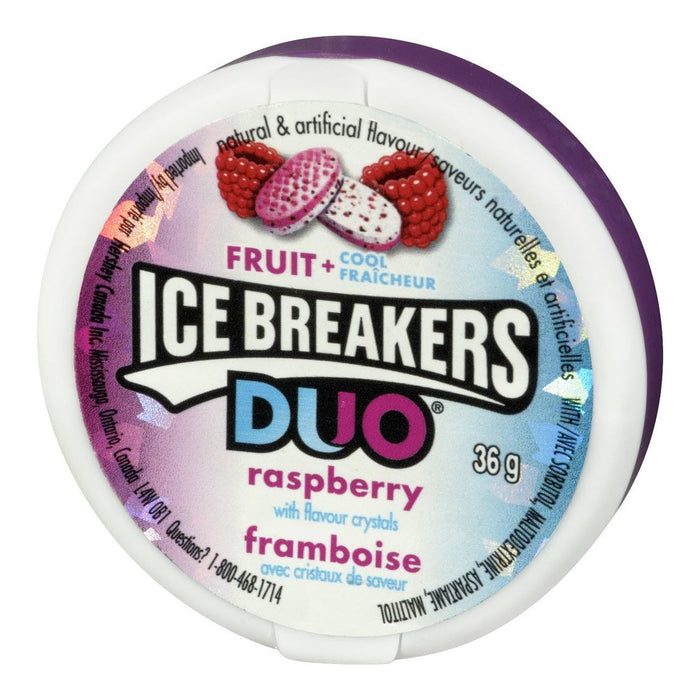 Ice Breakers Duo Raspberry Mints, 1.5oz 36g Each 6 Containers