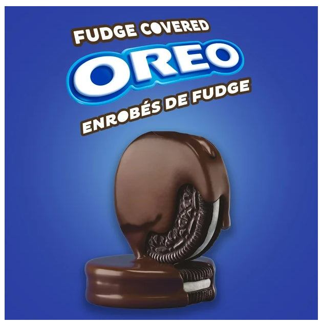 Oreo Fudge Covered Chocolate Sandwich Cookies, 224g