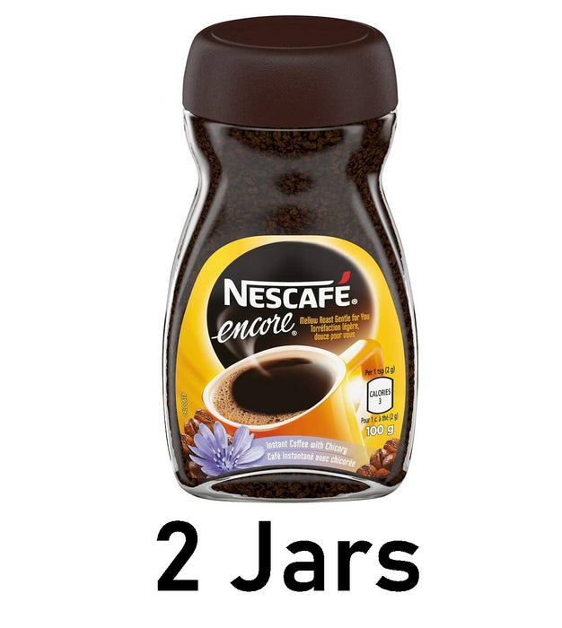 Nescafe Encore, Instant Coffee, 100g/3.5oz Each 2 Jars