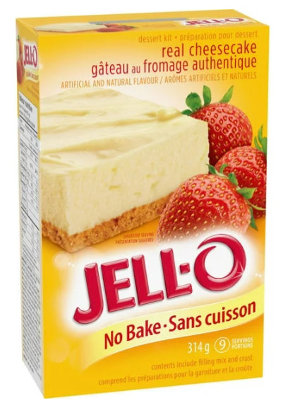 Jell-O No Bake Classic Cheesecake Dessert Kit, 314g