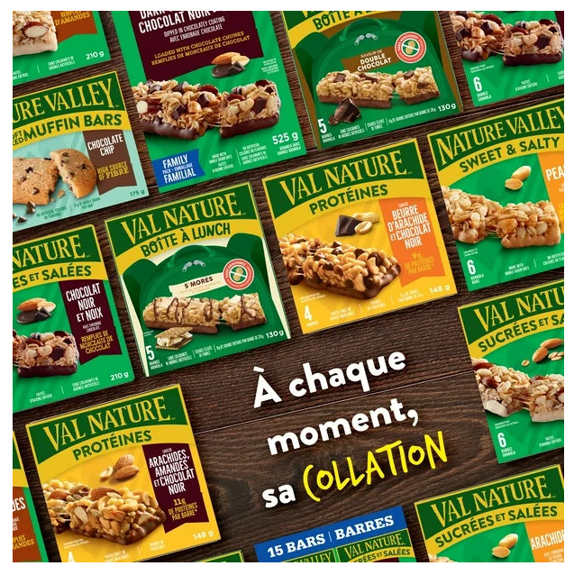 Nature Valley Crunchy Dipped Peanut Butter Chocolate Granola Squares, 6 ct, 132g