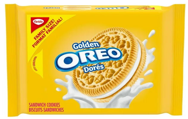 Oreo Golden Vanilla Sandwich Cookies, Family Size, 439g