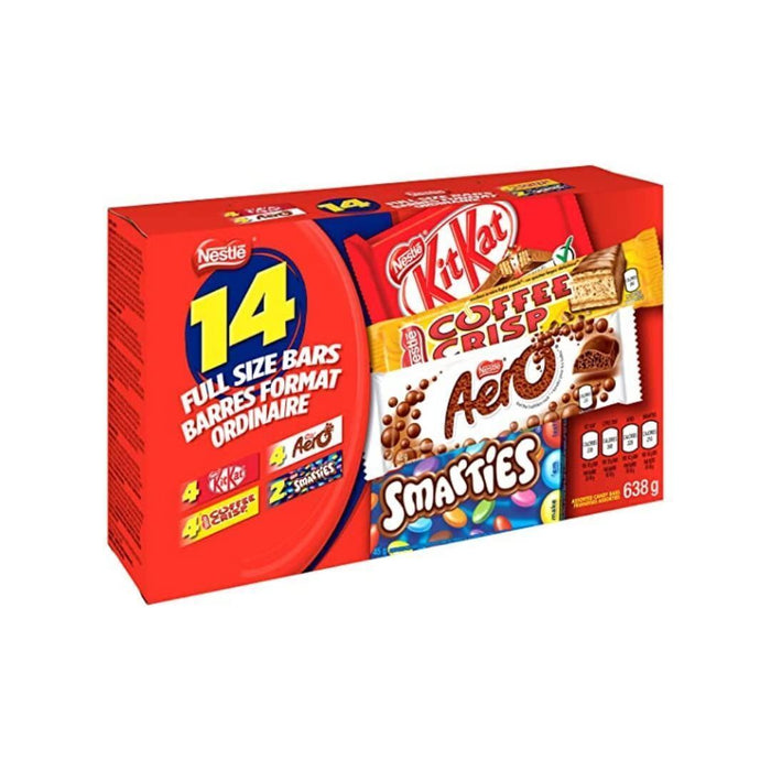 Nestle 14 Full-Size Single Chocolate Bar Variety Pack 638g/23oz