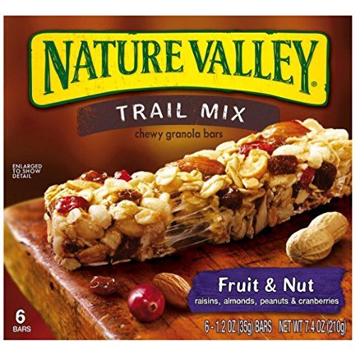 Nature Valley Fruit and Nut Trail Mix Chewy Granola Bars, 5 Count Each 4 Boxes