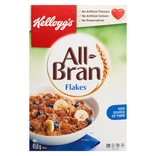 Kellogg's All-Bran Flakes Cereal, 450g/15.9oz - CanadaGrocery