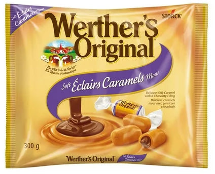 Werther's Original Soft Eclairs Caramel Candies, 300g/10.5oz Bag