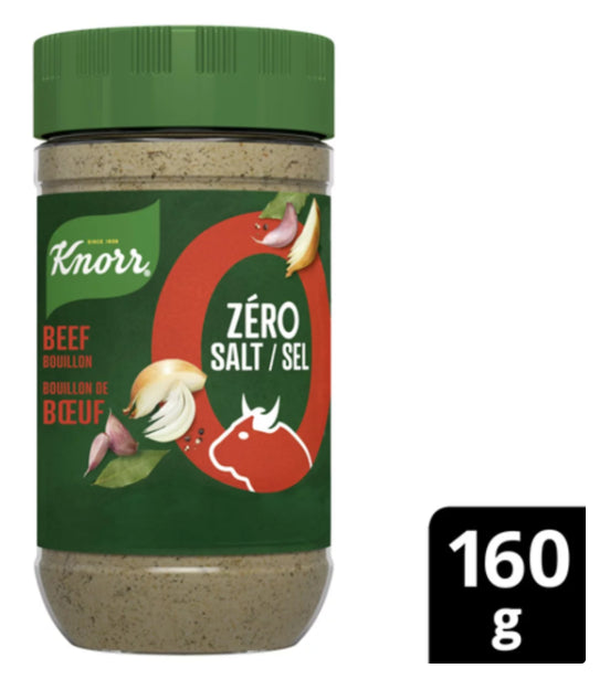 Knorr Zero Salt Bouillon Powder Beef 160g
