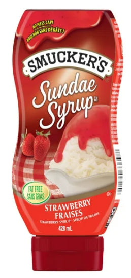 Smucker's Sundae Syrup Strawberry Flavored Syrup, 428mL