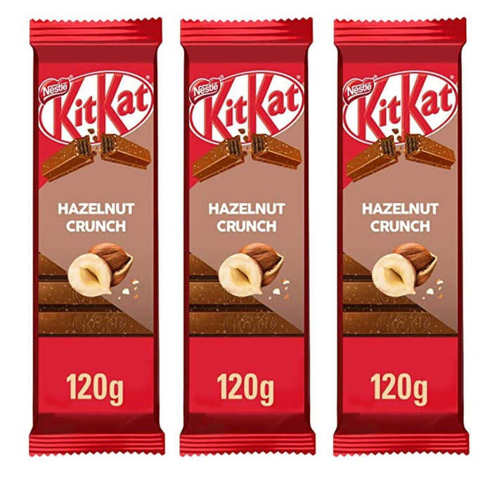 Kit Kat Hazelnut Crunch Wafer Bar 4.2oz, 3 Bars, CANADIAN {1-5 DAY SHIPPING}