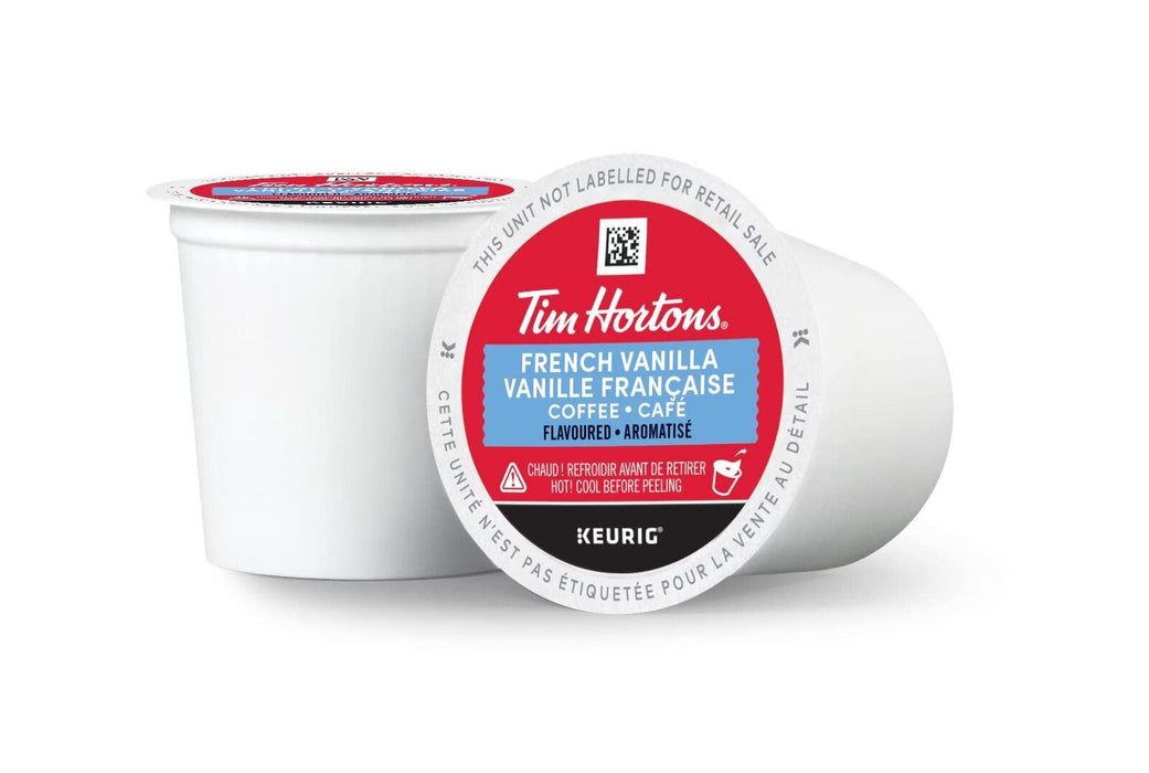 Tim Hortons French Vanilla Coffee, 12 Single Serving K-CUPS for Kuerig - CanadaGrocery