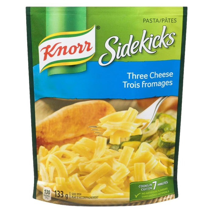 Knorr Sidekicks Three Cheese Pasta Side Dish 133g/4.69oz Each 8 Pouches