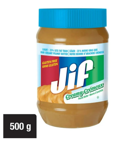 Jif Light Creamy Peanut Butter, 500g