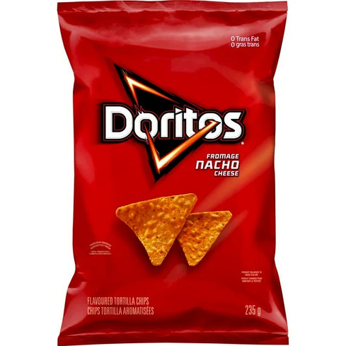 Doritos Nacho Cheese Flavored Tortilla Chips, 235g