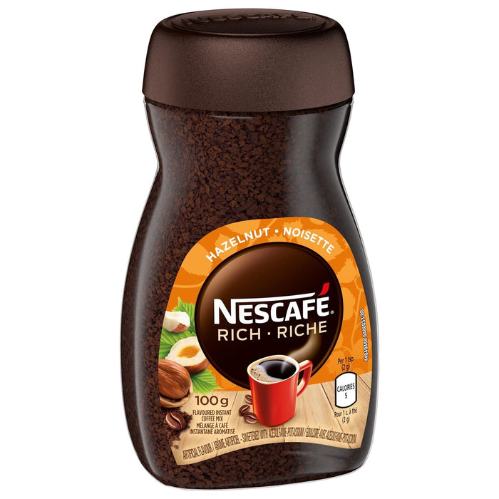 NESCAFE Rich Hazelnut Instant Coffee, 100g