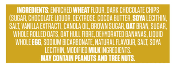 Vital Oat Bran Cookie Chocolate Chip Banana 280g