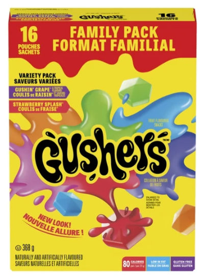 Fruit Gushers by Betty Crocker Gluten Free Variety Pack, 368g