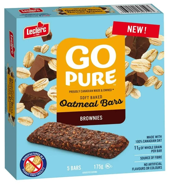 Go Pure Soft Baked Brownies Oatmeal Bars, 175g