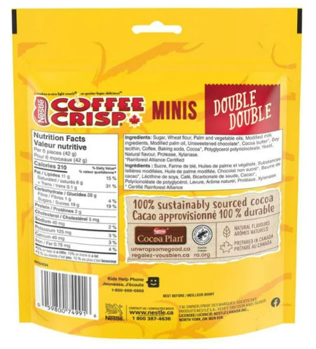 Coffee Crisp Minis Double Double Pouch, 180g