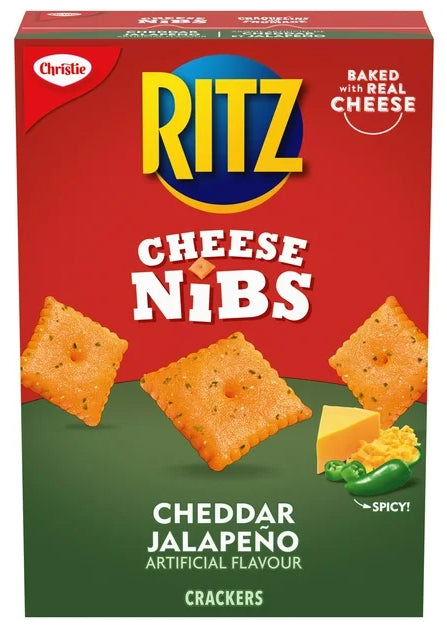 Ritz Cheese Nibs Cheddar Jalapeno Crackers, 200g