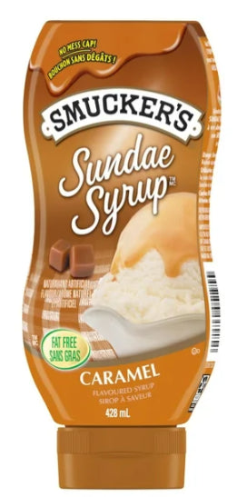 Smucker's Sundae Syrup Caramel Flavored Syrup, 428mL