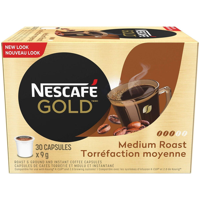 Nescafe Gold Rich & Smooth Keurig K Cup Capsules (Pack Of 30 Cups)