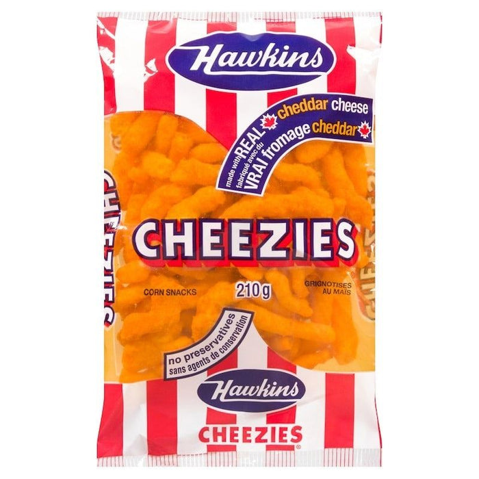 Hawkins Cheezies Cheddar Cheese Snacks, 210g