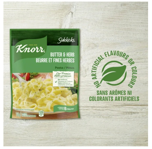 Knorr Sidekicks Butter & Herb Pasta Side Dish, 136g