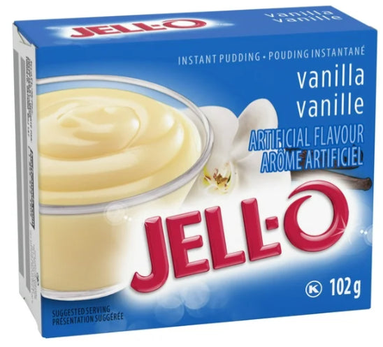 Jell-O Vanilla Instant Pudding Mix, 102g