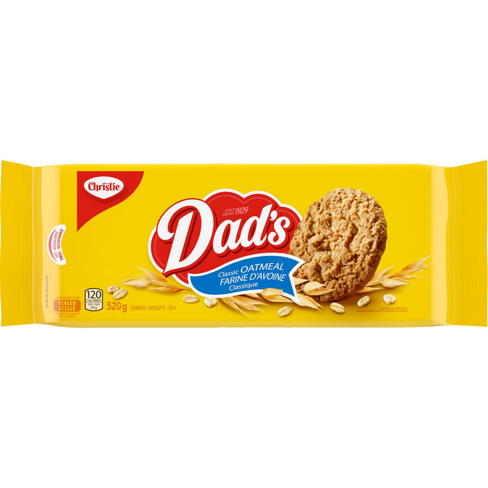 Dad's Family Size Oatmeal Original Cookies, 520g/18.3oz