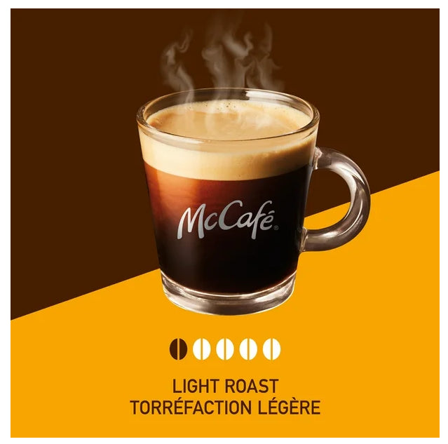 McCafe Espresso Light Roast Coffee Capsules, Nespresso Original Line Compatible Capsules, 10 Count, 50g