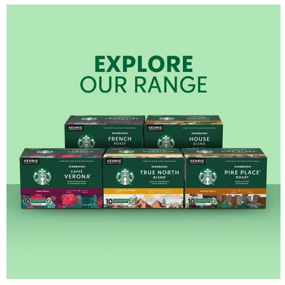 Starbucks Coffee Pods True North Blend 10 K-Cups 120 g