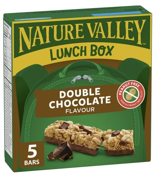 Nature Valley Lunchbox Granola Bars, Double Chocolate, 5 Bars x 26g, 130g
