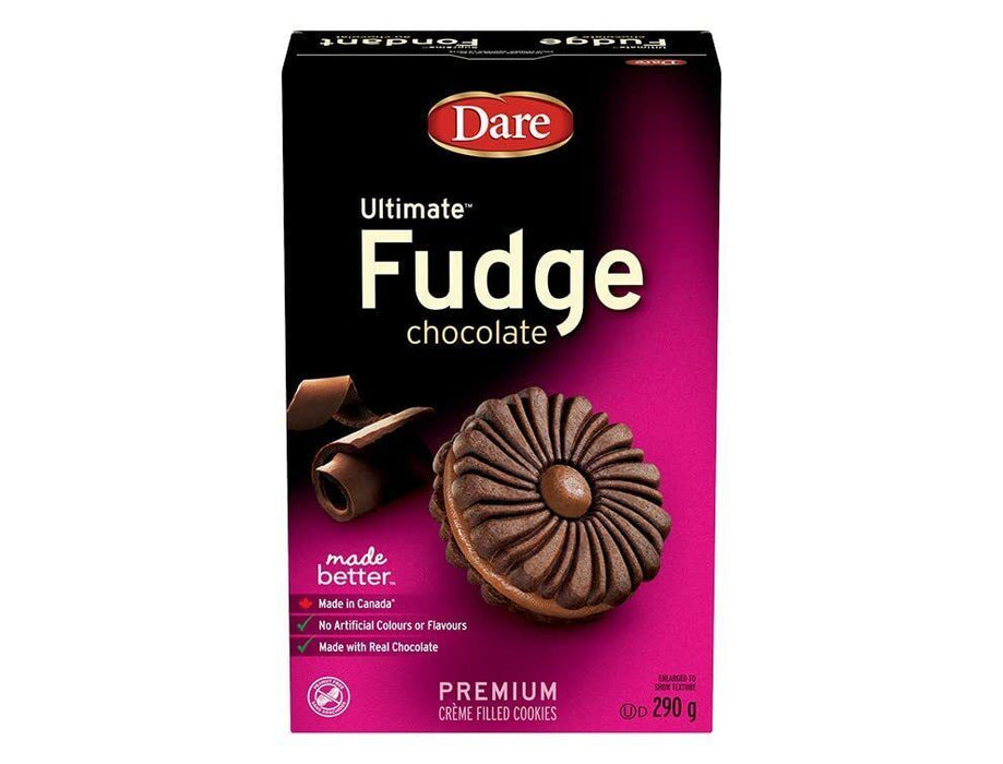 Dare Ultimate Fudge Chocolate Creme Cookies, 290g/10.2oz - CanadaGrocery