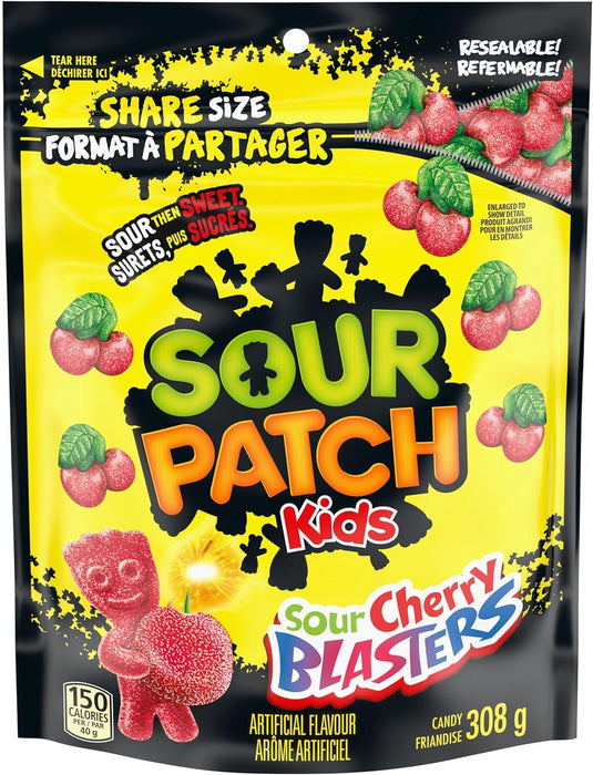 Maynards Sour Cherry Blasters Gummy Candy, 308g Each 3 Bags