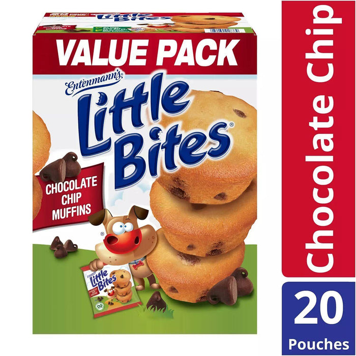 Entenmann's Little Bites Chocolate Chip Muffins, 3 Boxes (20pk Each Box)