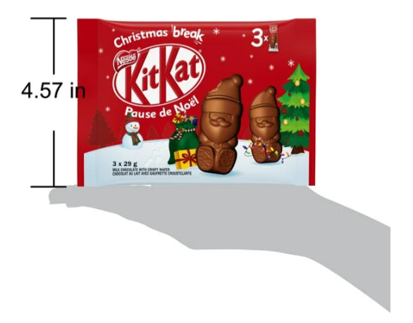 Kit Kat Holiday Milk Chocolate Santas, 87g